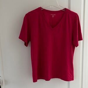 Eileen Fisher Women's Short Sleeve V-Neck Tee